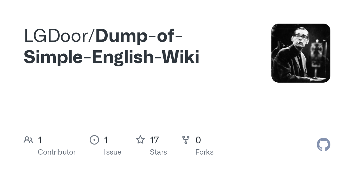 Dump of Simple English Wiki