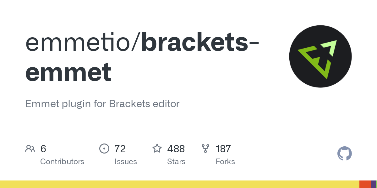 brackets emmet