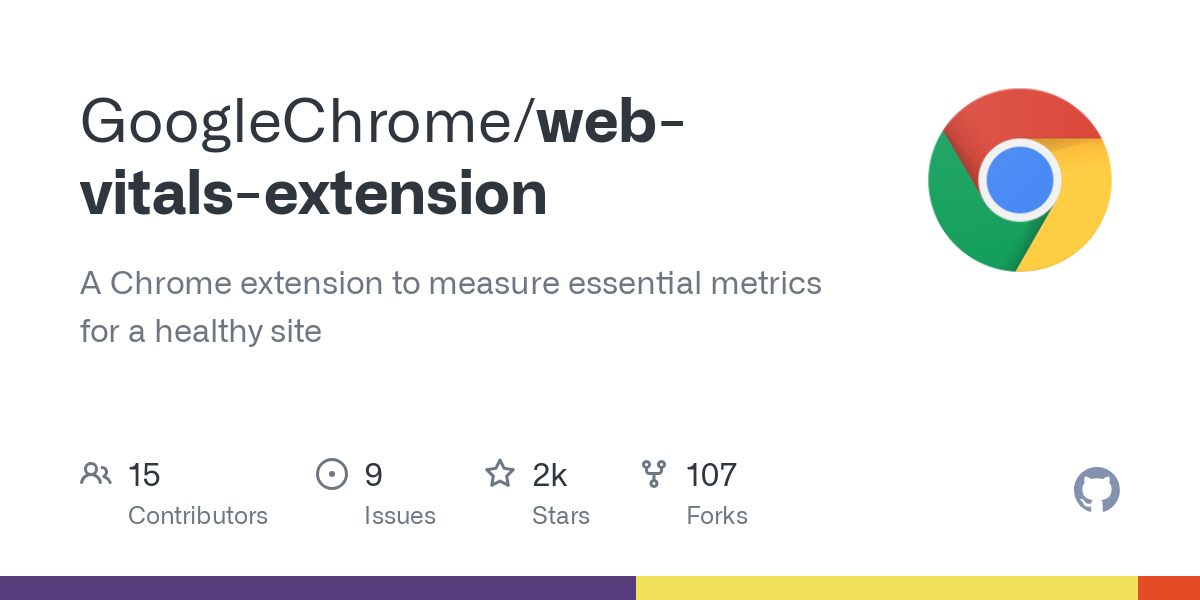 web vitals extension