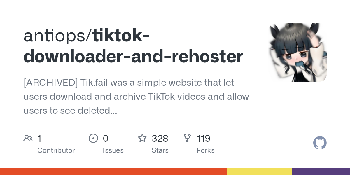 tiktok downloader and rehoster