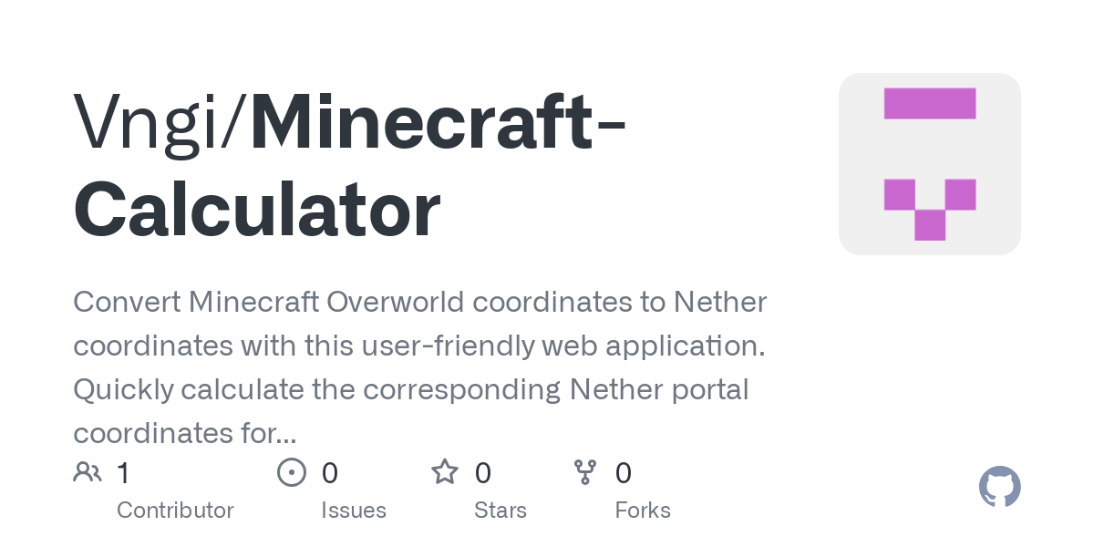 Minecraft Calculator