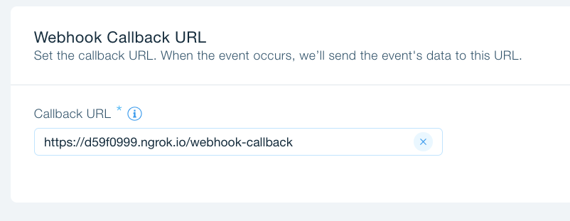 Webhook URL