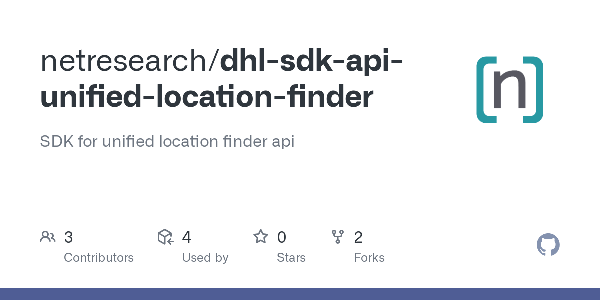 dhl sdk api unified location finder