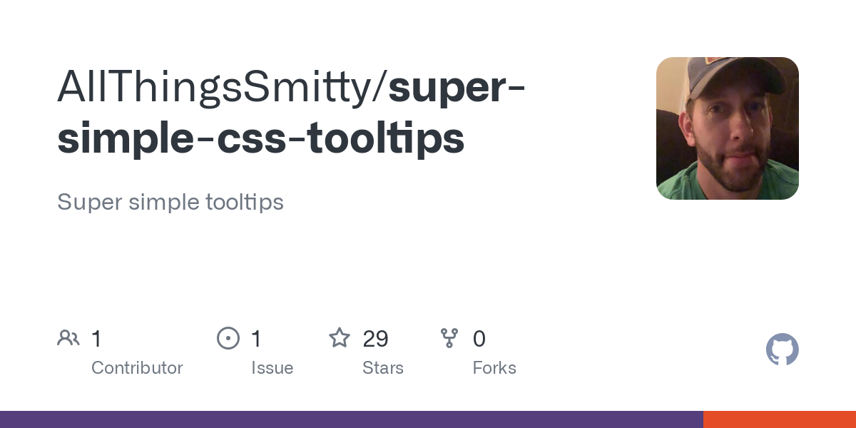 super simple css tooltips