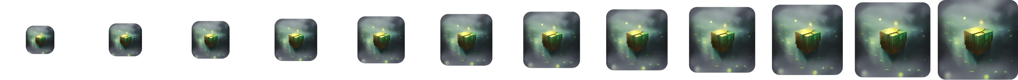 Eine Grafik, die jeden Schritt des Hochskalierungsprozesses zeigt