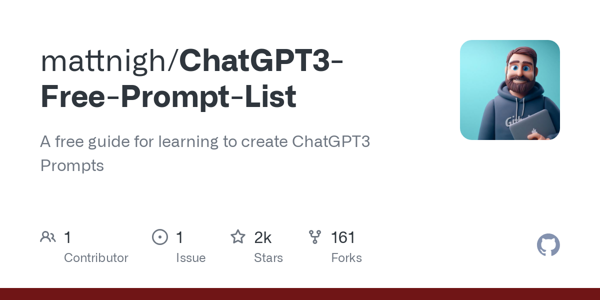 ChatGPT3 Free Prompt List