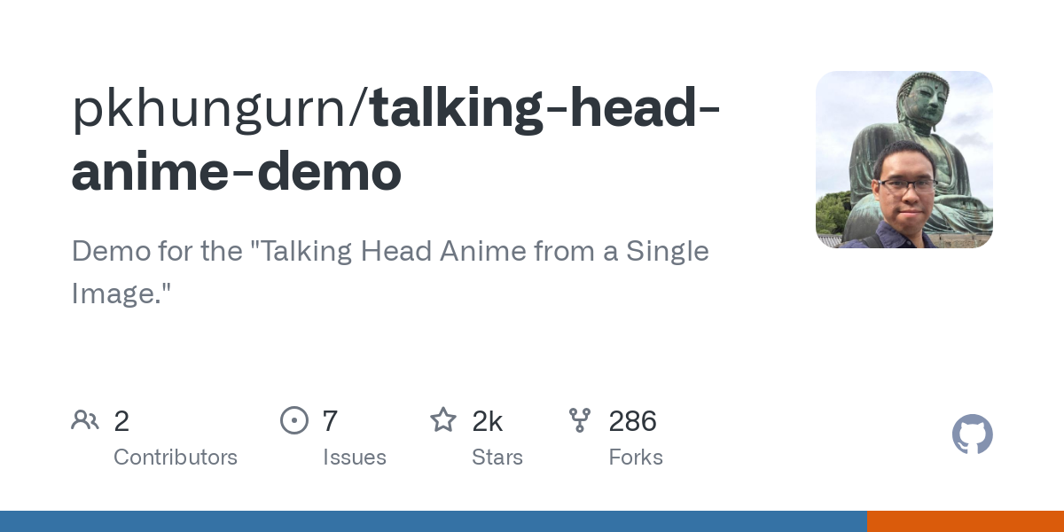 talking head anime demo