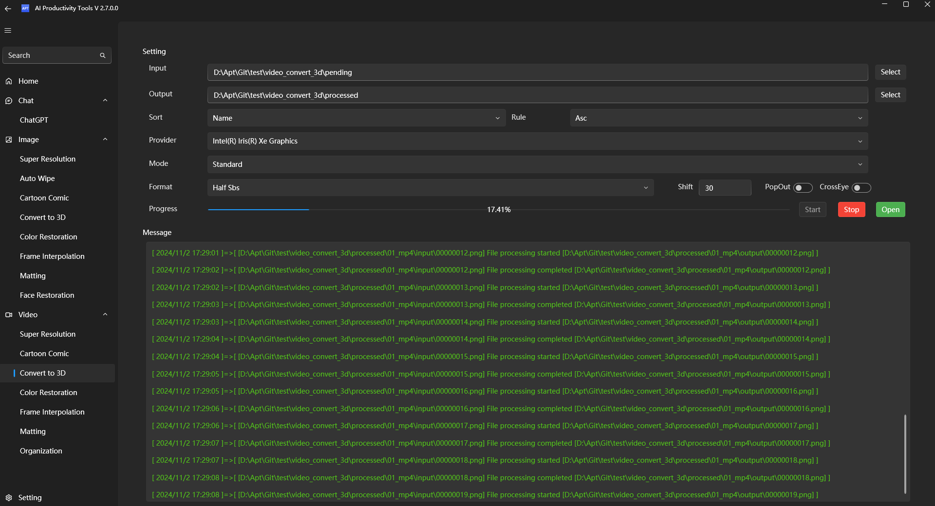 Video 3D -Konvertierung