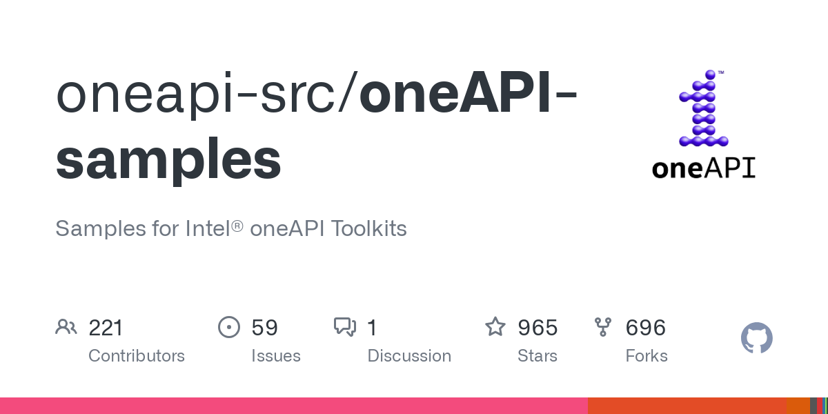 oneAPI samples