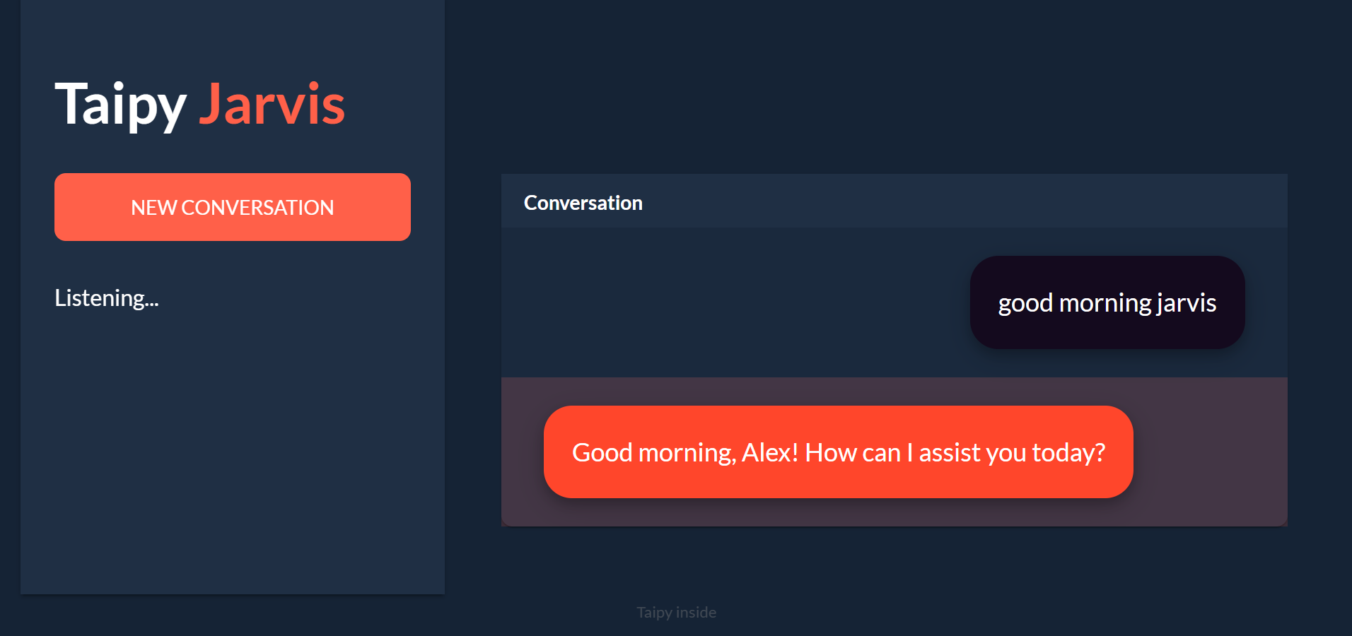 좋은 아침이라고 말합니다