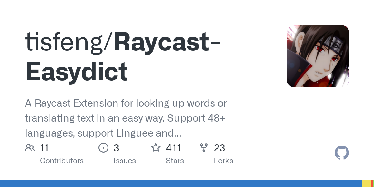 Raycast Easydict