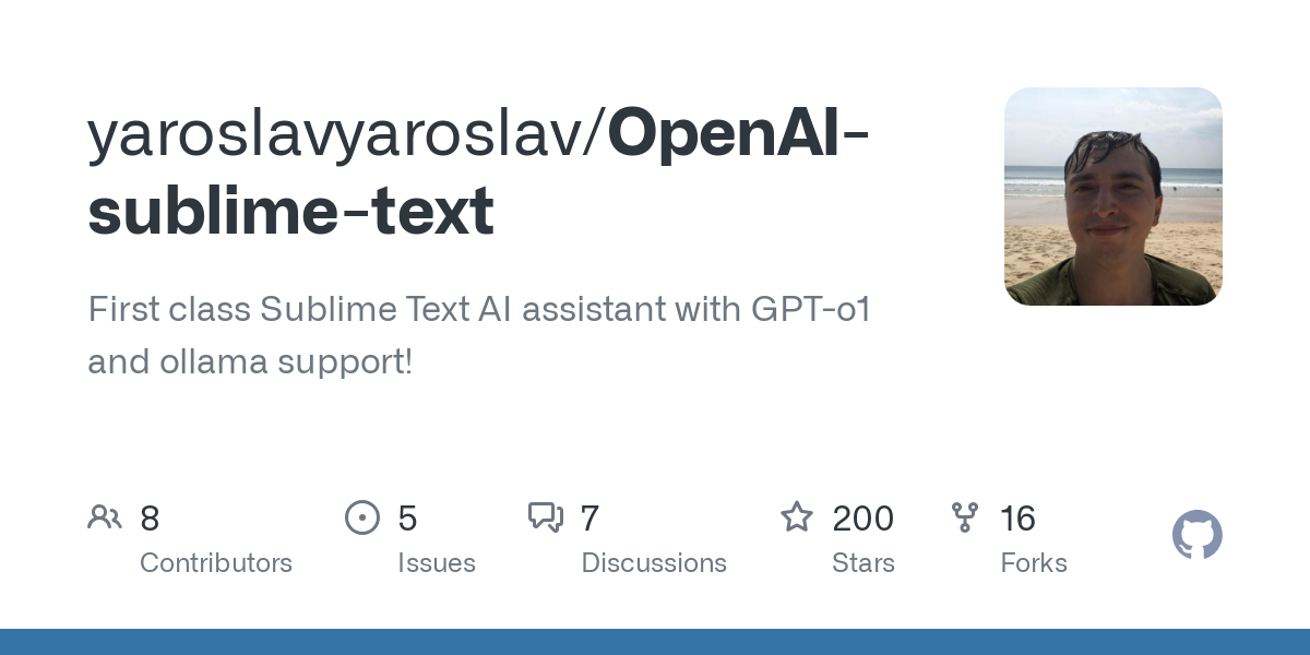 OpenAI sublime text