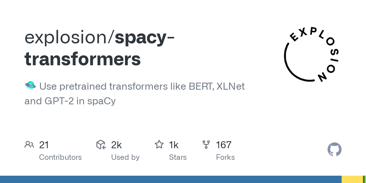 spacy transformers