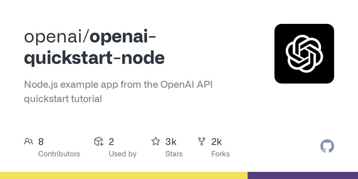 openai quickstart node