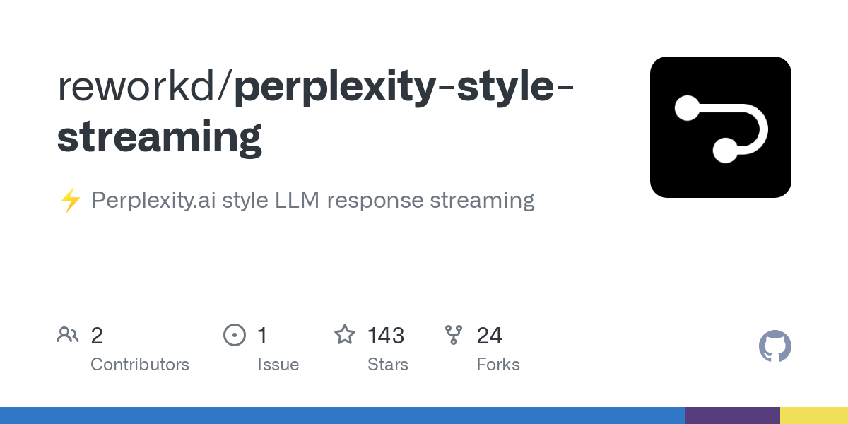 perplexity style streaming