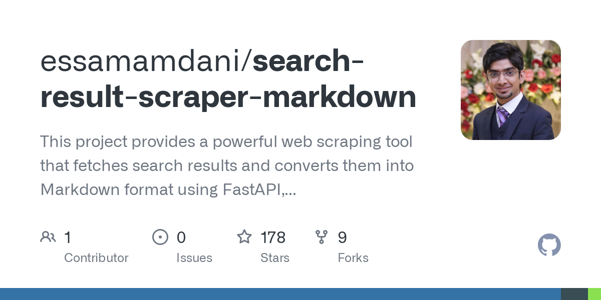 search result scraper markdown