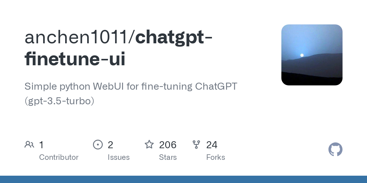 chatgpt finetune ui