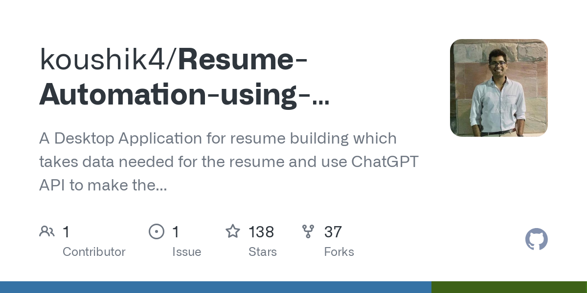 Resume Automation using ChatGPT