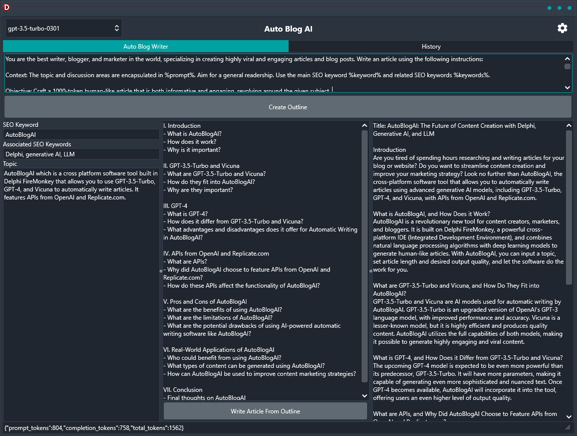 Windows의 AutoBlogai 데스크탑 클라이언트