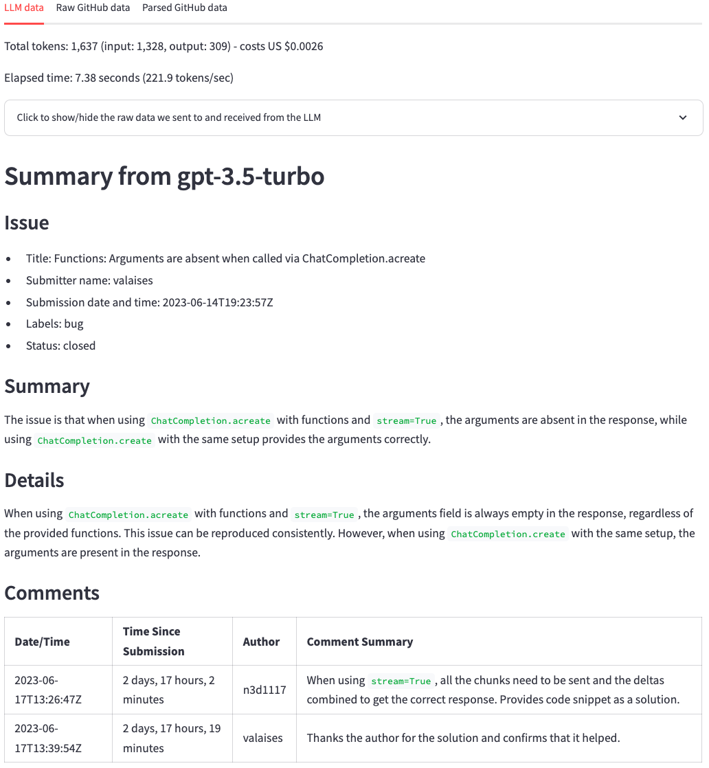 Erste Ausgabe Zusammenfassung