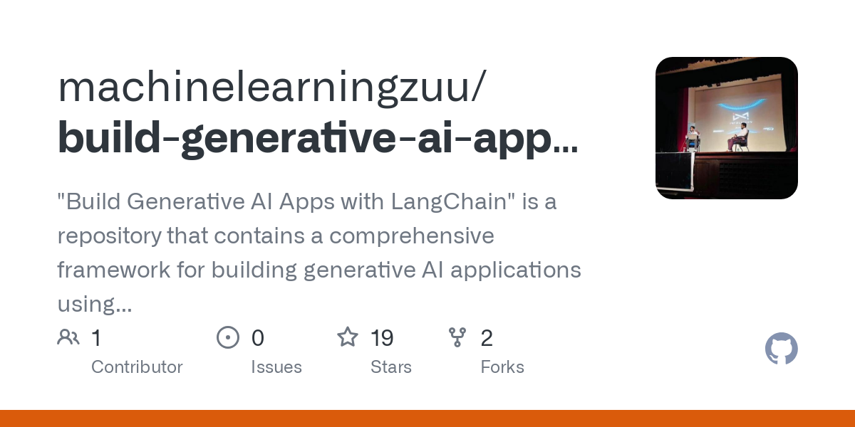 build generative ai apps with langchain