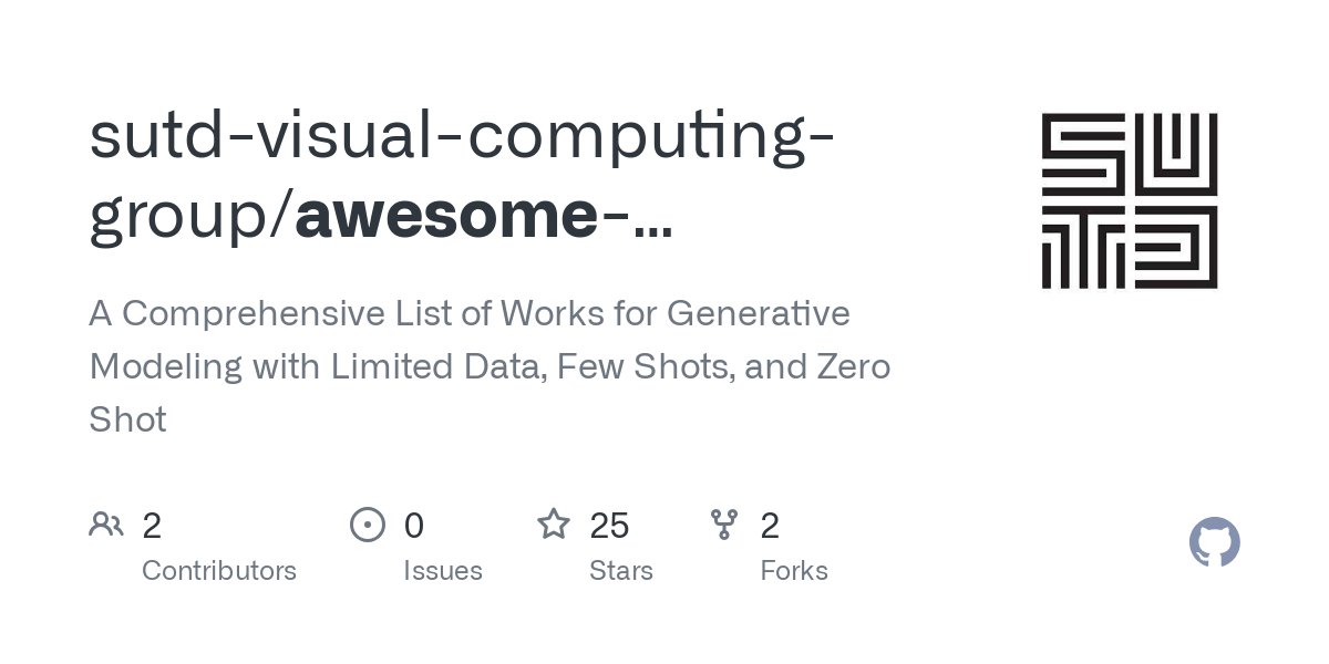awesome generative modeling under data constraints