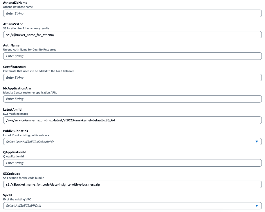 CloudFormation 매개 변수