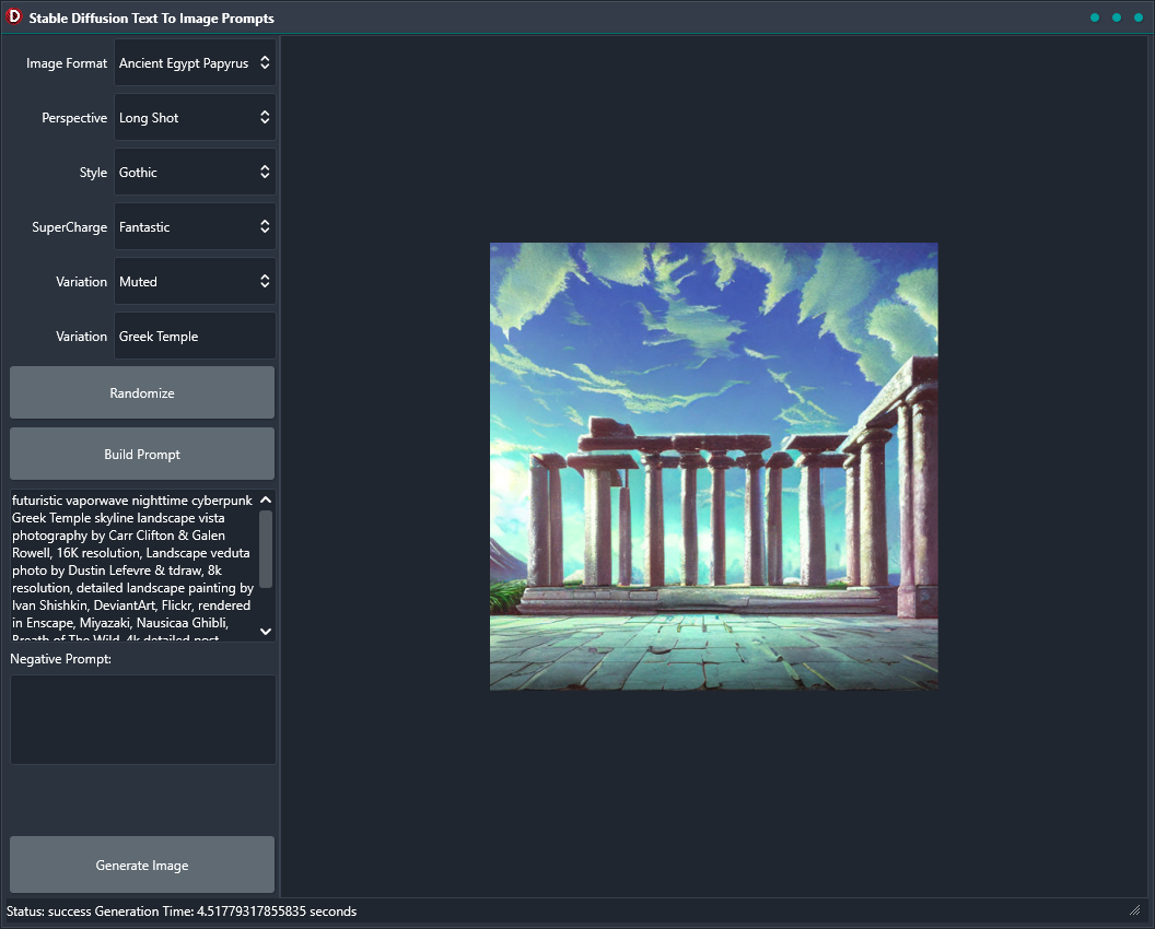 Stabiler Diffusionstext zum Bild fordert den Generator unter Windows auf