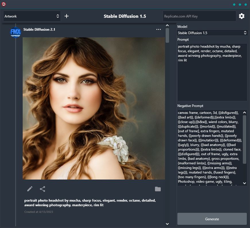 Windows의 안정적인 확산 데스크탑 클라이언트