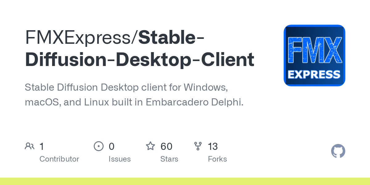 Stable Diffusion Desktop Client
