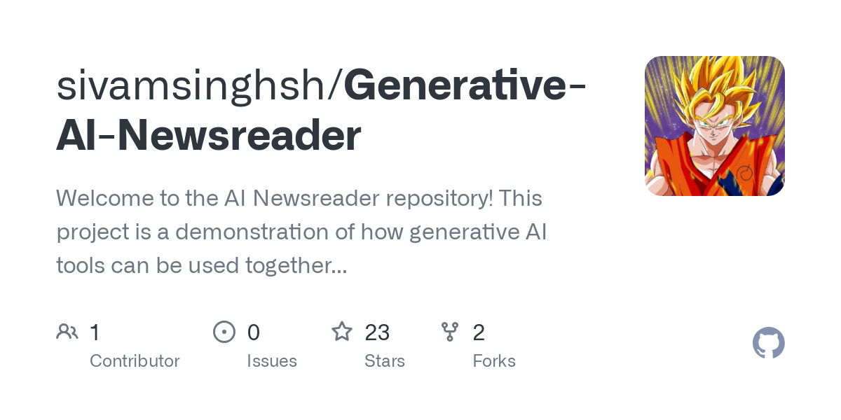 Generative AI Newsreader