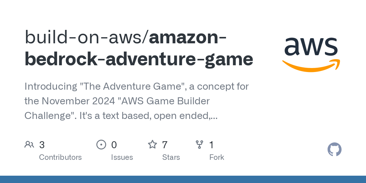 amazon bedrock adventure game