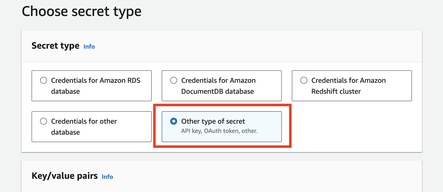 Andere Art von Geheimnis