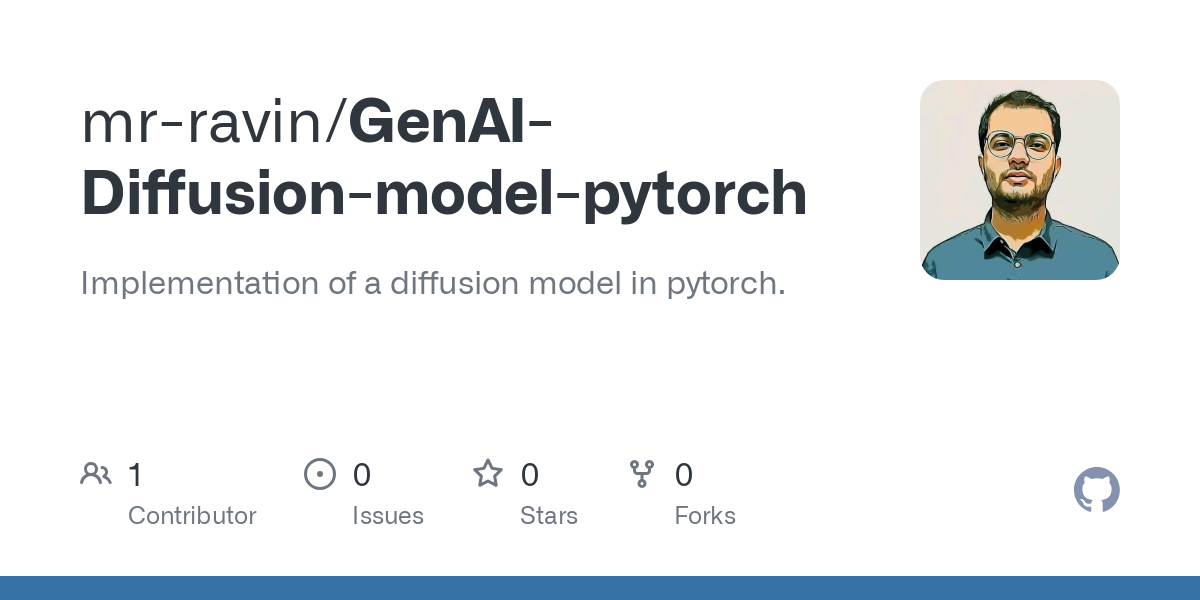 GenAI Diffusion model pytorch