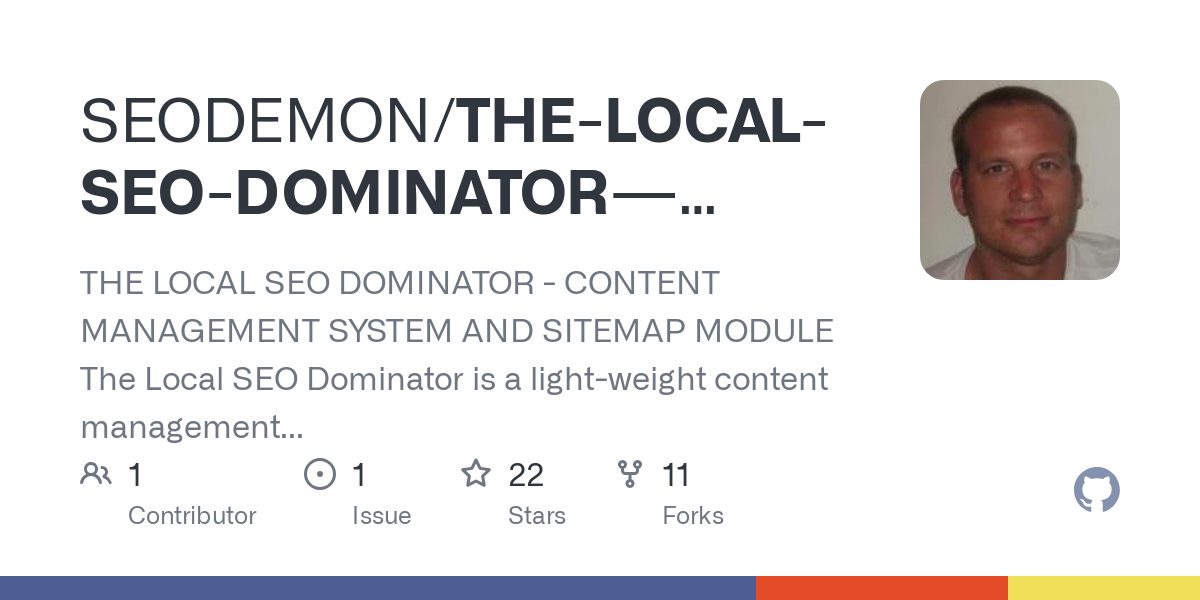 THE LOCAL SEO DOMINATOR   CONTENT MANAGEMENT SYSTEM AND SITEMAP MODULE