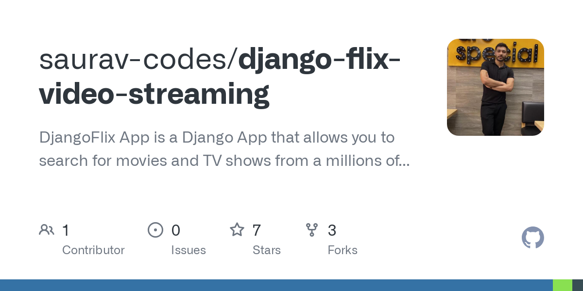django flix video streaming