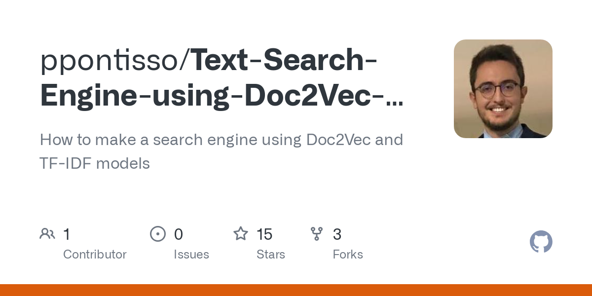 Text Search Engine using Doc2Vec and TF IDF