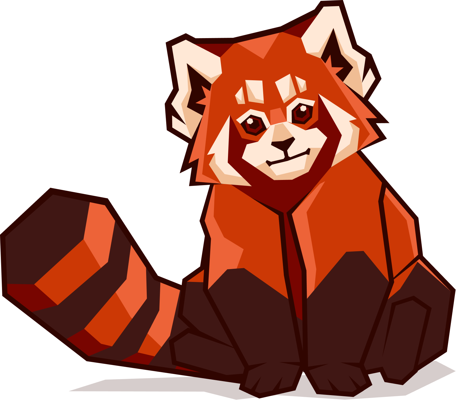 Redpanda sitzt