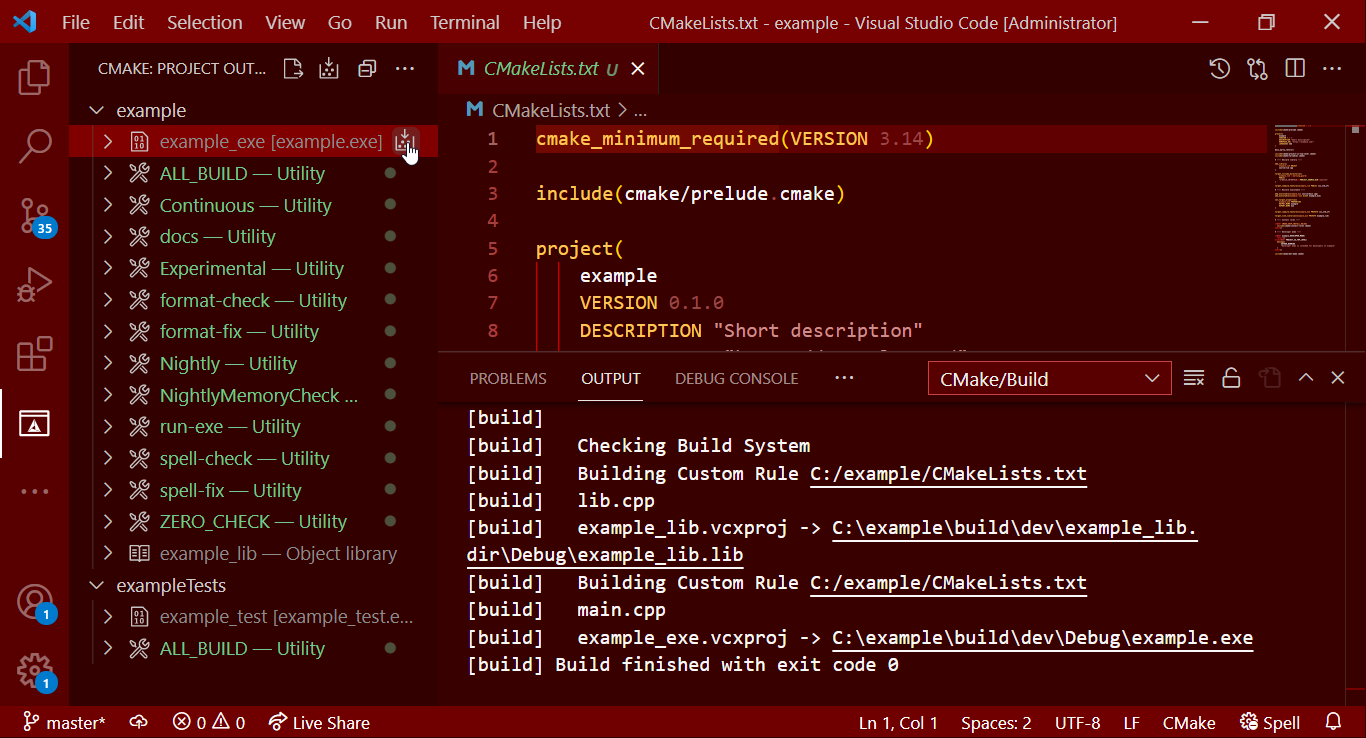 Construyendo el proyecto en VScode