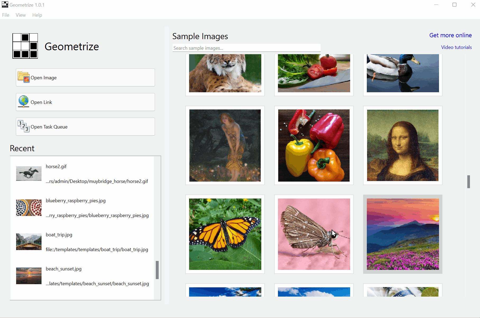 Geometrize Erste Schritte Animation