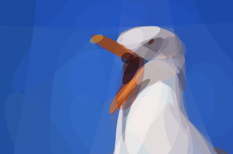 50 gedrehte Ellipsen