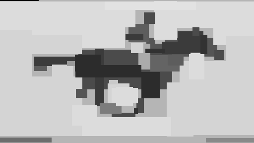 Geometrisierte Pferdesanimation Rechtecke