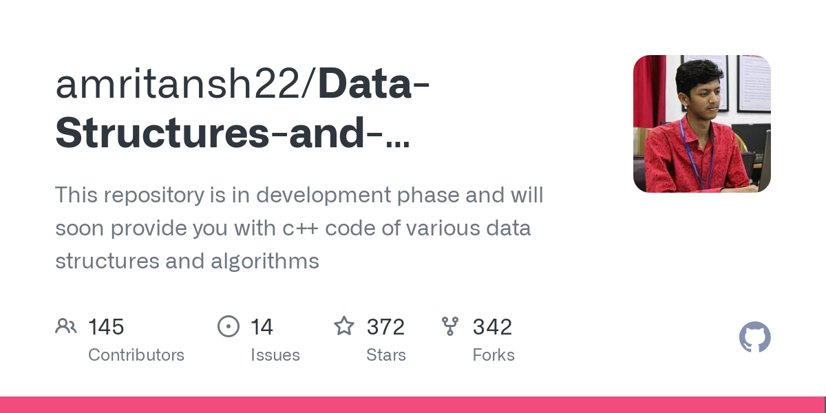 Data Structures and Algorithms in cpp