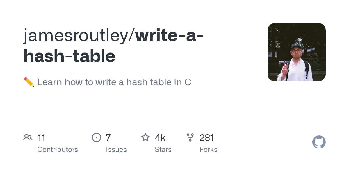 write a hash table