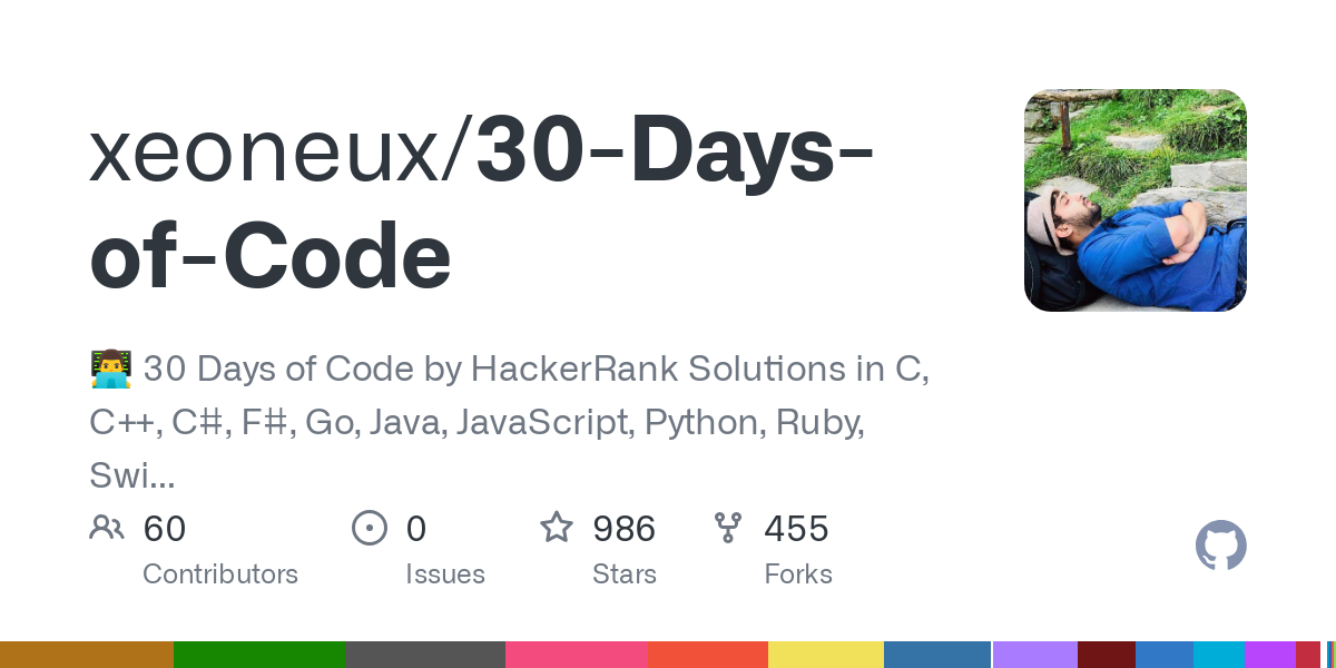 30 Days of Code
