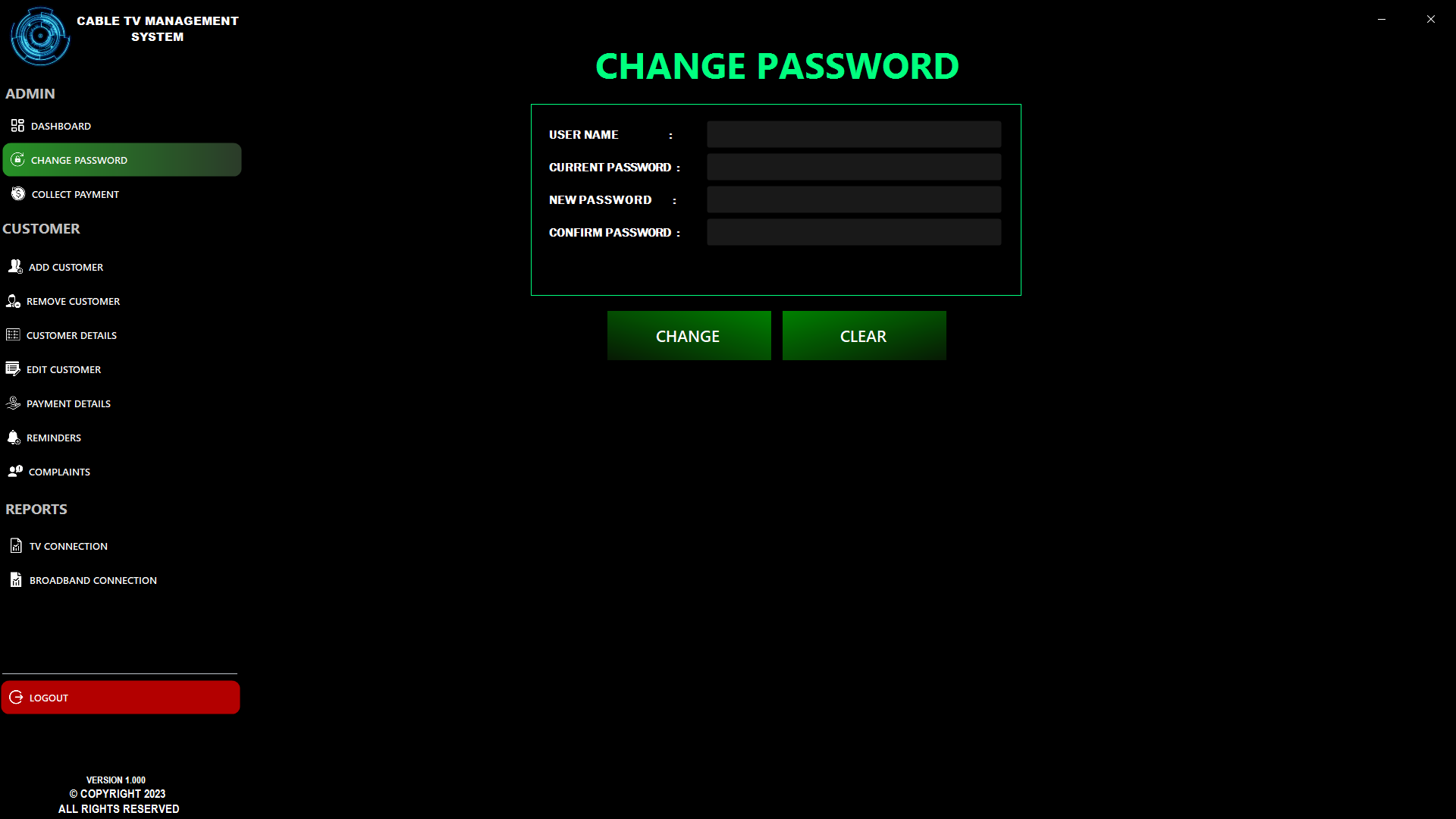 Passwort ändern - Administrator