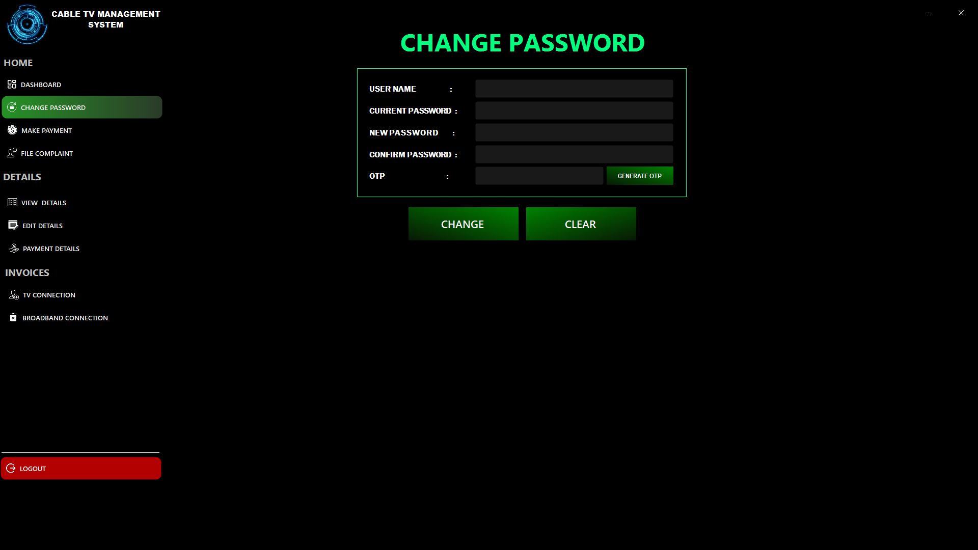 Passwort ändern - Kunde