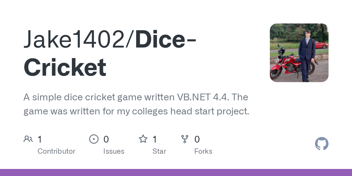 Dice Cricket