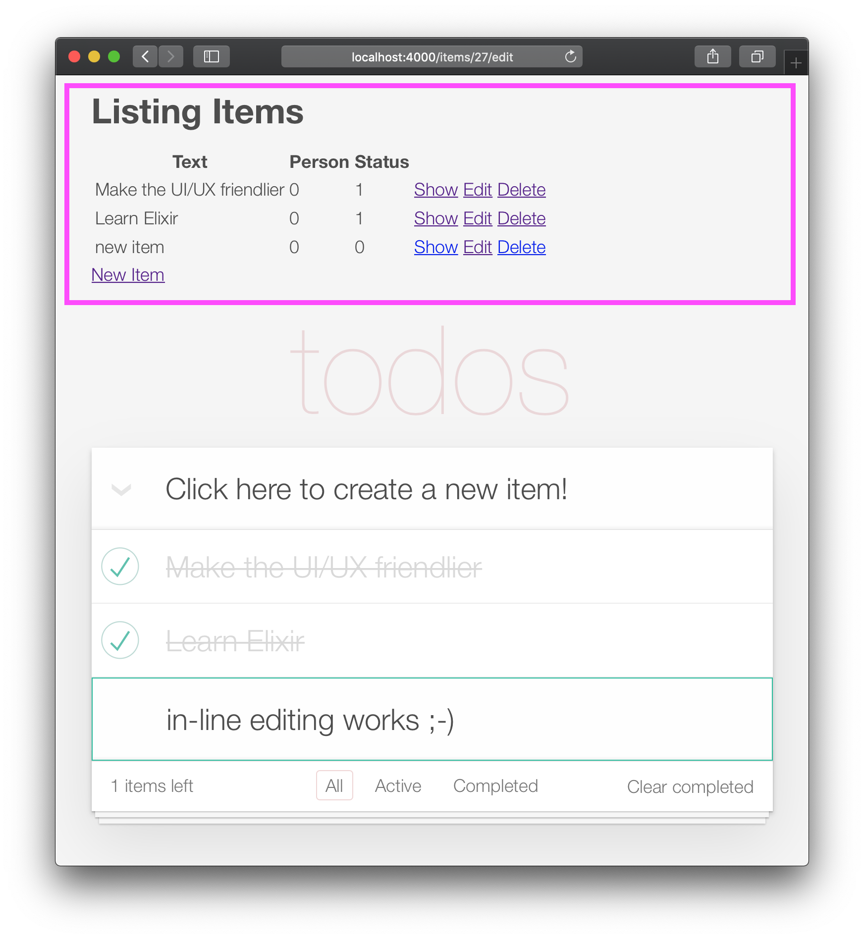 Phoenix-Todo-List-Table-Layout