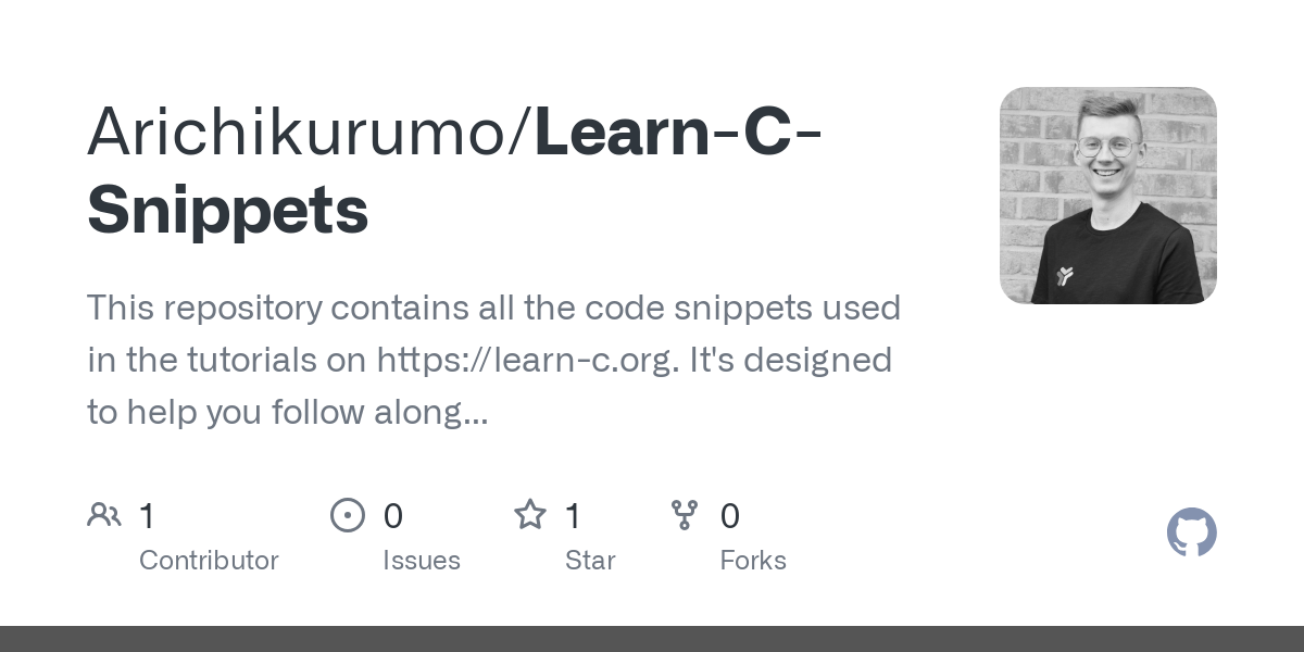 Learn C Snippets